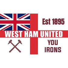 West Ham Away Day Stickers 8cm