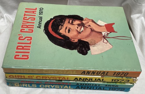 Vintage girls crystal annuals - crystal,