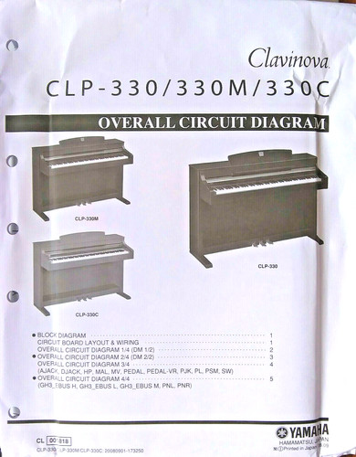 Yamaha clp 330 330m - 330m, 330c