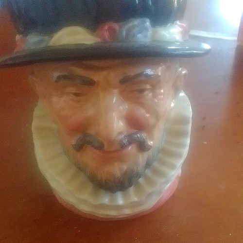 Ceramic toby jug character - toby,