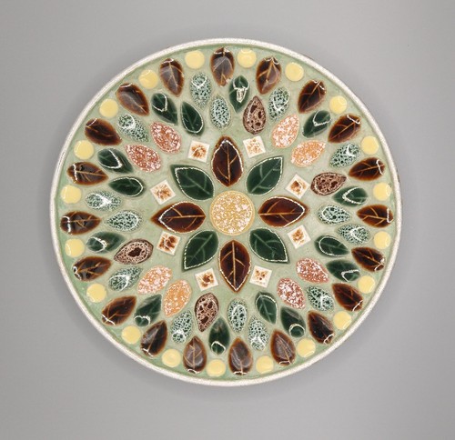 Vintage mosaic plate - vintage,