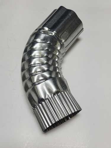 Galvanized steel gutter - galvanized, 45
