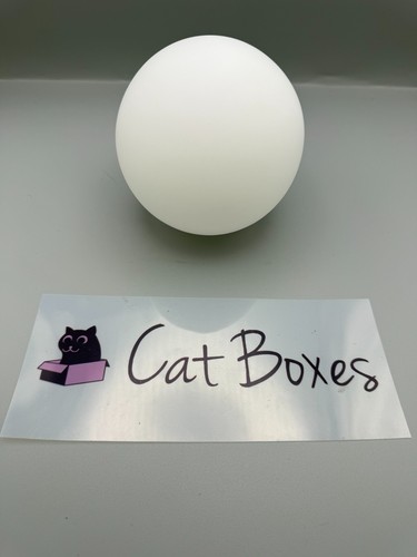 Matte white glass globe - glass,