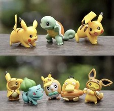 8PC Pokemon Mini Monsters Action Figures 4-5cm Kids Decor 