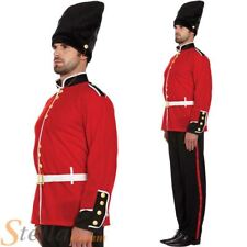 Mens Busby Queens Guard Buzby Soldier Fancy Dress Costume Adult Outfit