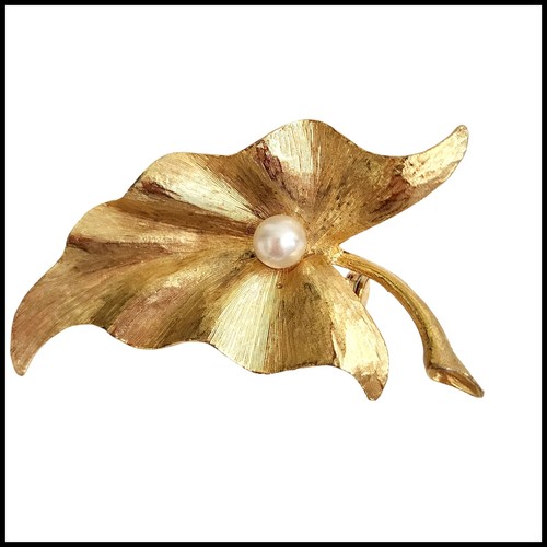 Vintage gold tone - gold, leaf