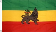 LION of JUDAH FLAG 5' x 3' Old