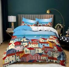 Seaside Houses Quilt Cover