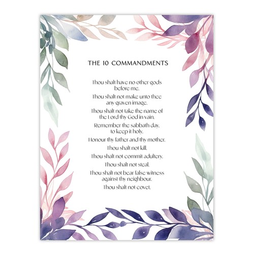 The ten commandments violet - the,