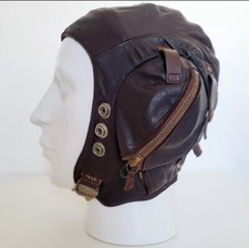 WW2 RAF FLYING HELMET FAA TYPE C WWII LEATHER PILOT FLEET AIR ARM VERSION