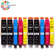 10 INK Compatible with hp 364 XL Photosmart 5510 5515 5520 5524 C6380 Printer PC
