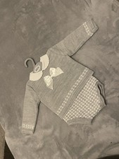 Knitted Bow Romper