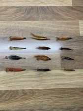 12 Salmon Fly Fishing Tube Flies Double Treble Hook Job lot Lure