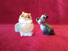 Wade whimsies of Disney's Jock the Scottie Dog and Big Mama Owl