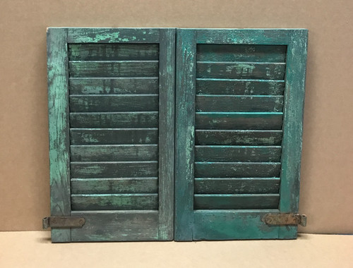 Vtg pair shabby 13x21 house - pair,