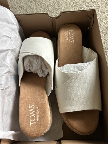 Toms slip white canvas - on,