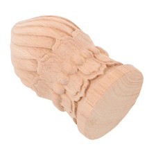  Decorative Wooden Capitals Curtain Rod Finials Balusters for Indoor Stairs