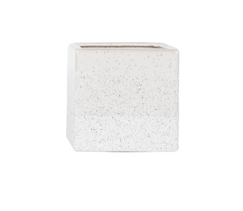 Ceramic speckled plant pot - ceramic,