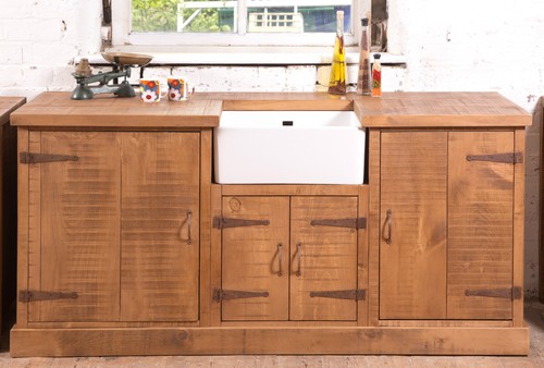 Rustic belfast sink - belfast, kitchen