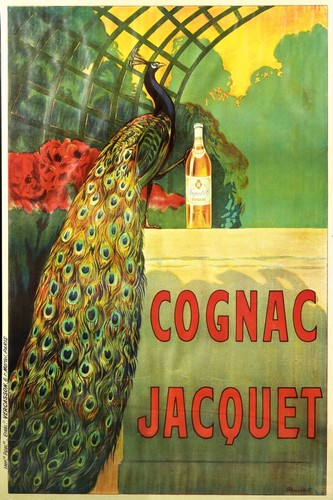 Cognac jacquet peacock art - jacquet,