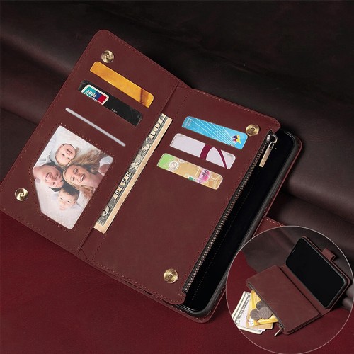 Zip wallet case - leather, flip