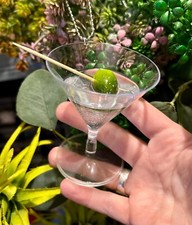 Unique MARTINI GLASS BAUBLE