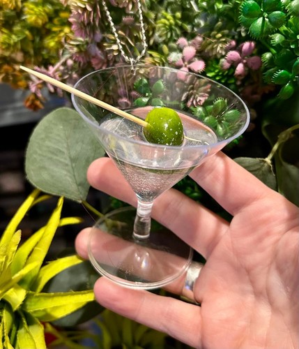 Unique martini glass bauble - martini,