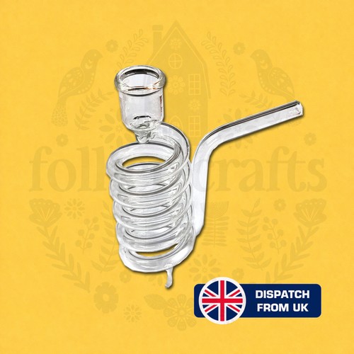 Glass free standing spiral - glass,
