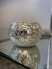 Silver Mirror Mosaic Glass