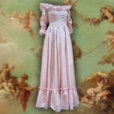 True Vintage 1980s Pink A Line Evening Bridesmaid Dress 6 Princess ABLC