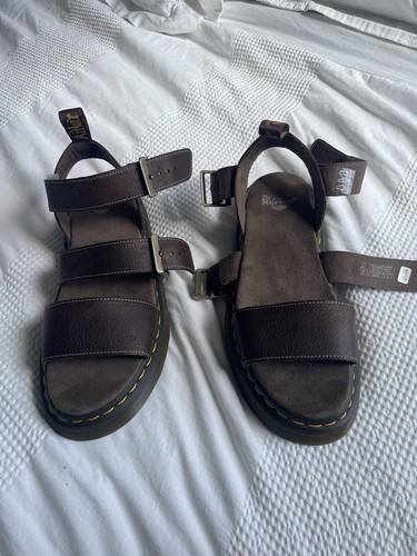 Brown leather martens - brown, dr.