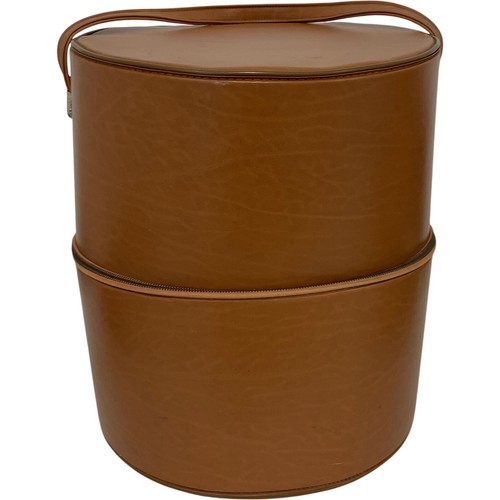 Vintage brown leather - brown, box/