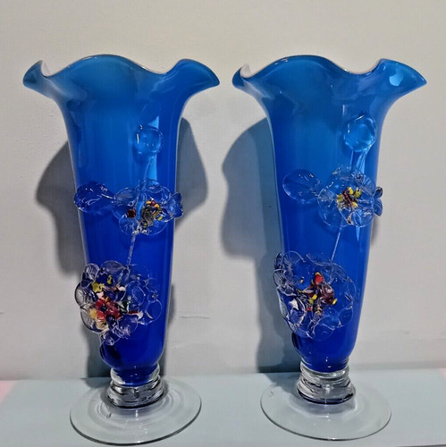 Handblown glass colbalt - handblown, blue