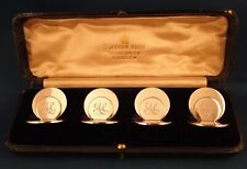 Edwardian Sampson Morden Sterling Silver Menu Holders Boxed Set