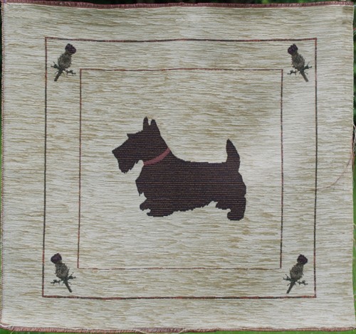 Scottie dog cushion - dog,