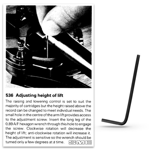 Sme series tonearm - series, 0.89mm