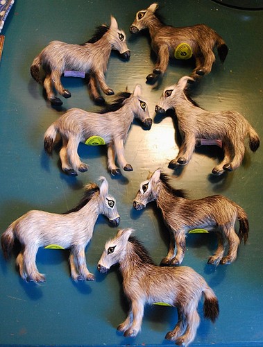 Set vtg handmade donkey - set,