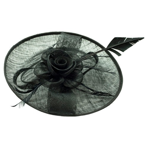 Large sinamay headband clip - sinamay,
