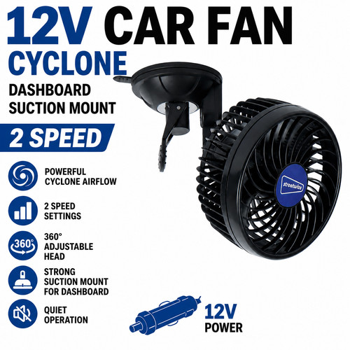12v car fan - fan, dashboard