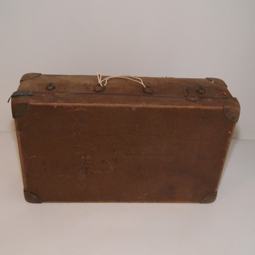 Vintage luggage hard suitcase - vintage,
