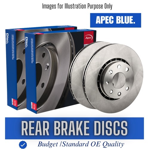 Brake discs pair rear - rear, for