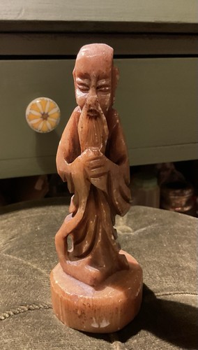 Hand carved soapstone figure - carved,