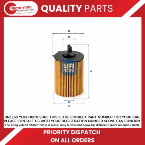 Ufi oil filter - filter, ford