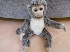 WWF VINTAGE 1986 BROWN PLUSHIE STUFFED MONKEY SOFT TOY 11IN