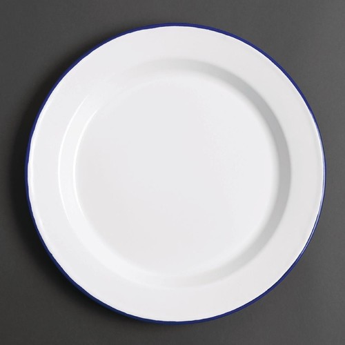 Olympia enamel dinner plates - dinner,
