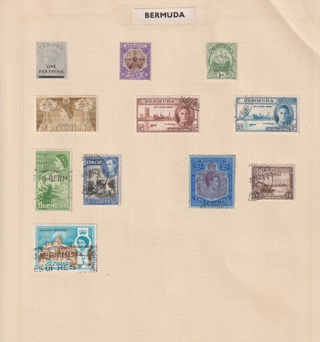 Bermuda stamps page - stamps,