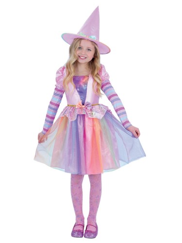Smiffys pastel rainbow witch - rainbow,