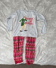 Kids Boys Girls Christmas Xmas Buddy the ELF Pyjamas PJs Age 11-12 Long Sleeve
