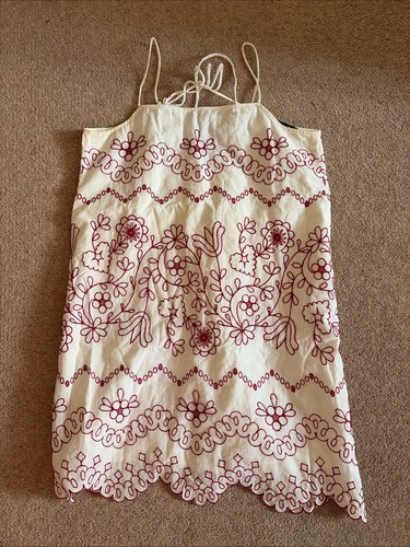 White and red - and, embroidered
