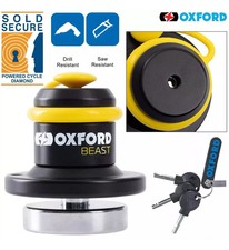 Oxford Beast Motorcycle Motorbike Disc Lock Sold Secure Diamond LK121 RRP £99.99
